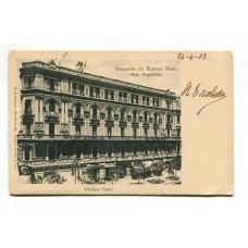 CIUDAD DE BUENOS AIRES WINDSOR HOTEL ANTIGUA TARJETA POSTAL